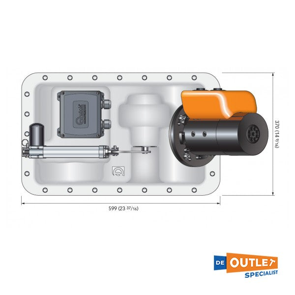 Quick BTR 185 85 KGF infällbar bogpropeller 12V