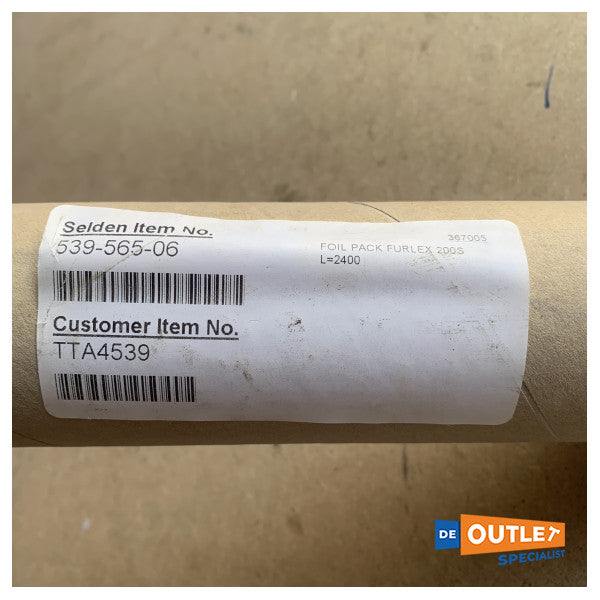 Алуминиев профил Selden тип 200 furlex 2400 мм - 539-565-06