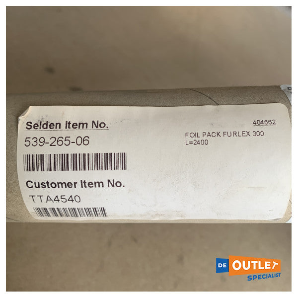 Профіль Selden тип 300 furlex алюмінієвий 2400 мм - 539-265-06