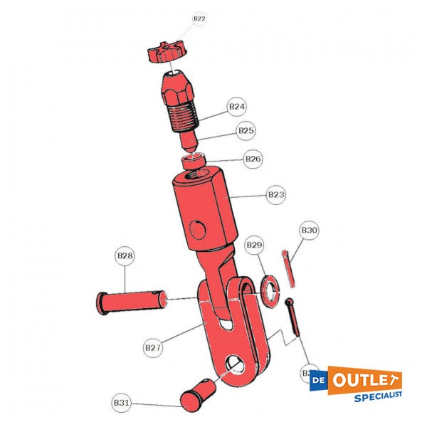 Selden Furlex 200 8 mm Eye Fitt Pack-301-603-11