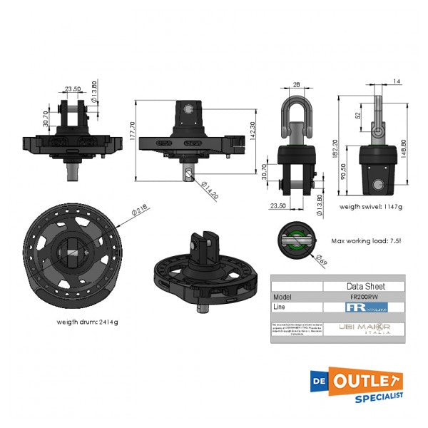 Selden CX15 Código 0 Kit Furling - x -12274cx