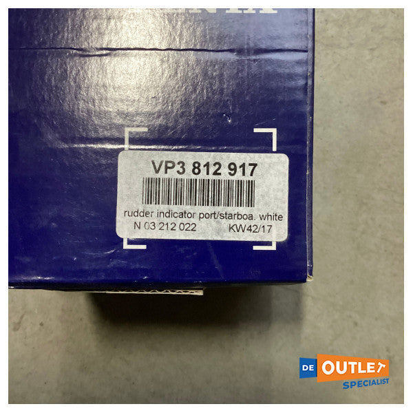 Volvo Penta EVC wskaźnik steru lewej / prawej burty biały - 3812917