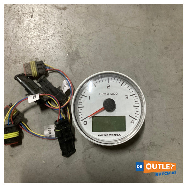Volvo Penta EVC тахометър 4000 об/мин бял - 21628159