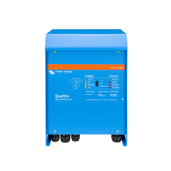 Victron quattro 24v | 3000W | 70A - Inverter cargador de cargador de batería de 230V - Viqua243020010
