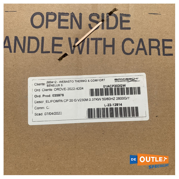 Самозасмукваща помпа за климатици Webasto WB1000G 230V