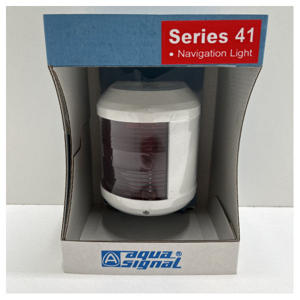 Aqua Signal Series 41 Red Starboard Navigation Light White - 3544626000