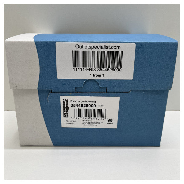 Aqua Signal Series 41 Red Starboard Navigation Light White - 3544626000