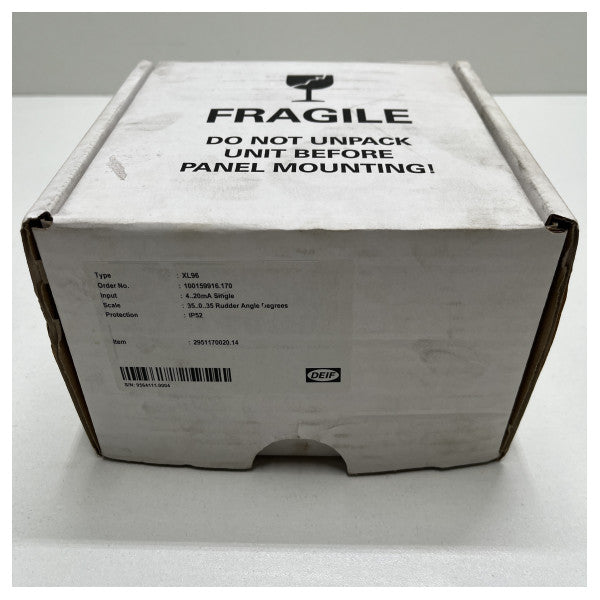 DEIF XL96 Pantalla de indicador de ángulo del timón 35-0-35