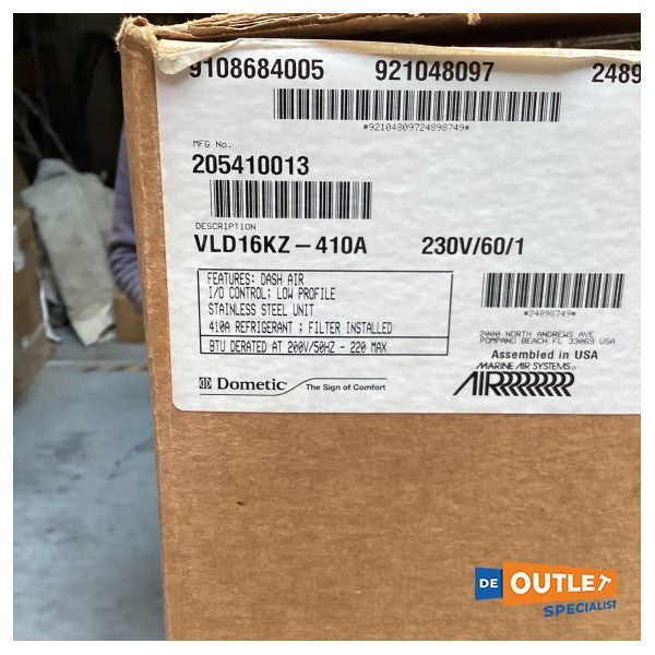 Dometic DLU16 Condizionatore a basso profilo da 16.000 BTU