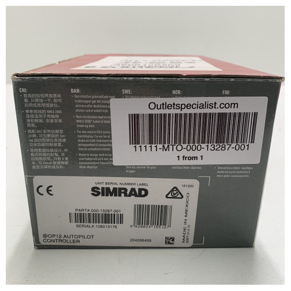 Simrad OP12 NMEA2000 Autopilot Controller Display-000-13287-001