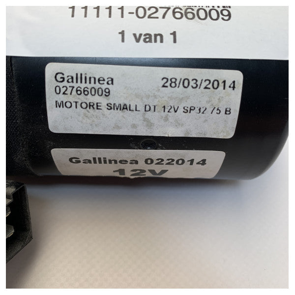 Gallinea 12V SP32 75B Motor de limpiaparabrisas - 02766009