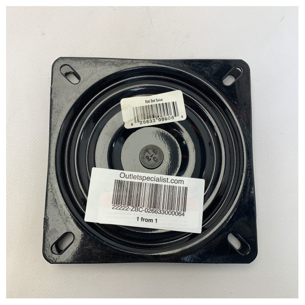 Giratória de barco giratória de assento preta de 6 polegadas - 026633000064