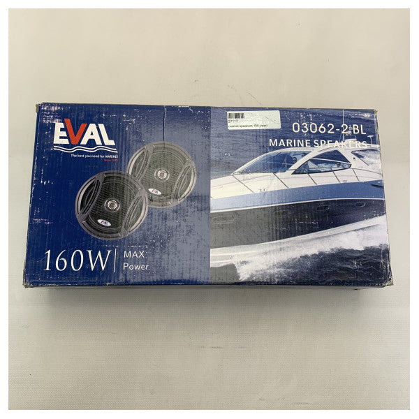 Eval 6,5 inčni morski vodootporni zvučnik Set Black 160W - 03062-2BL