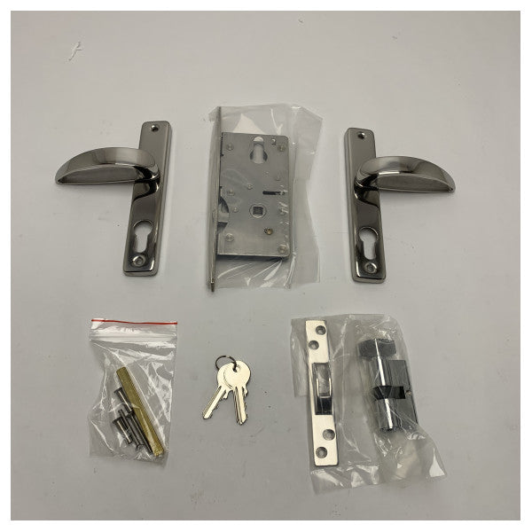 Osculati Seaworld 38.128.24 Conjunto de fechadura de porta em aço inoxidável de qualidade marítima para barcos e iates