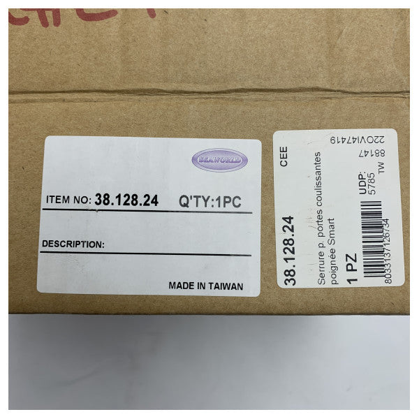 Osculati Seaworld 38.128.24 Conjunto de fechadura de porta em aço inoxidável de qualidade marítima para barcos e iates