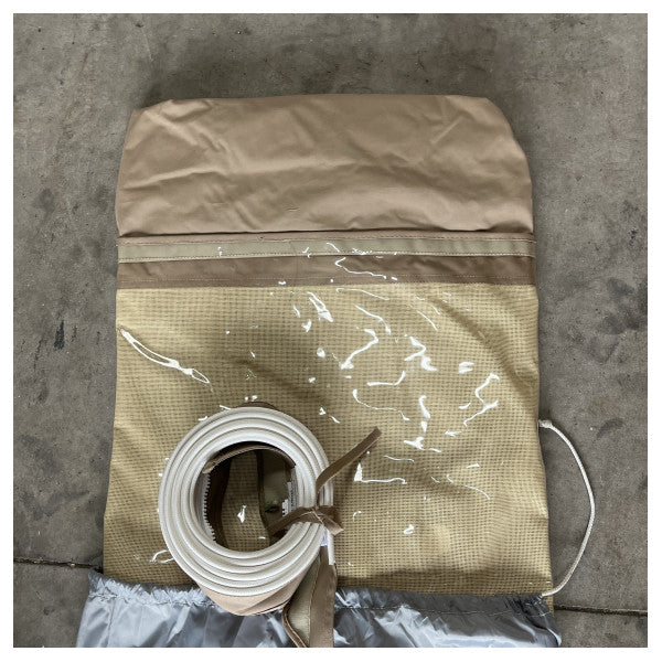 Sessa Marine HT C43 peräkannen sulkeminen kuomu kangas beige asennussarjalla - 048088D1