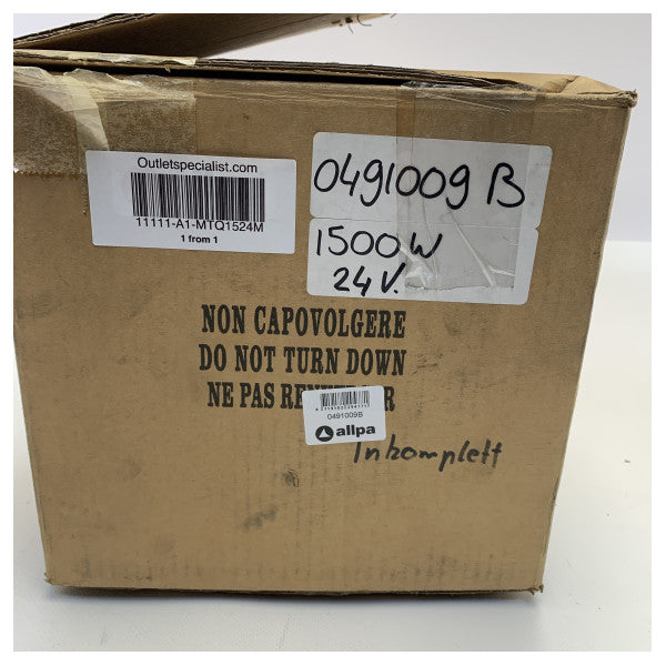 Lofrans Windlass Electric Motor 24V | 1500W - MTQ1524M