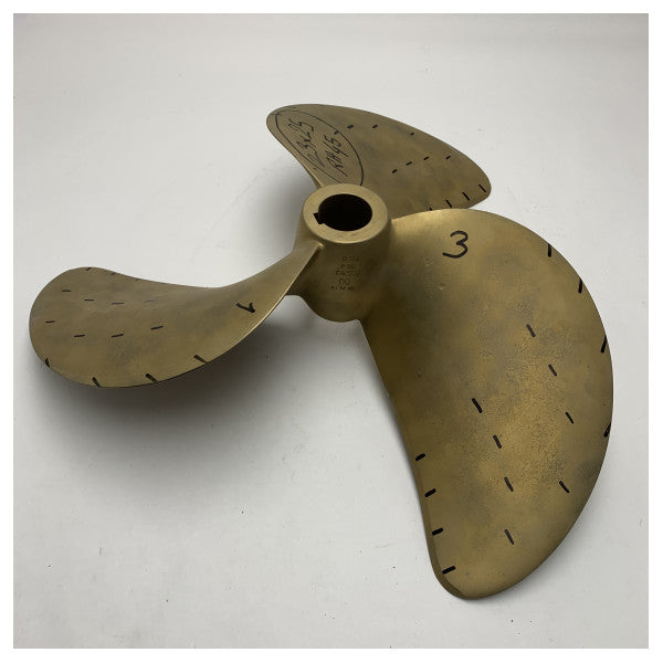 France Helices D23xP25 inch RH45 630 Bronze 3-Blade Marine Propeller for Durable and Efficient Boat Performance