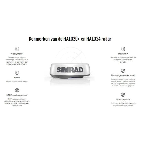 Simrad Halo 20+ 20 Zoll digitales Radar 36 NM-000-14536-001