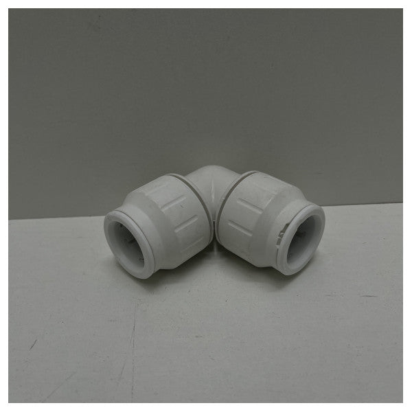 HEP2O Gomito WS 2203 - 051616P Conector de tubo marítimo de plástico de 90 graus - Encaixe à prova de água resistente à corrosão para tubos de 16 mm
