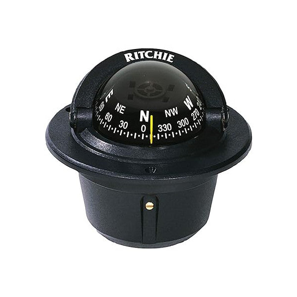 Ritchie F-82 Voyager Flüssigkeit Flush Mount Compass Schwarz schwarz