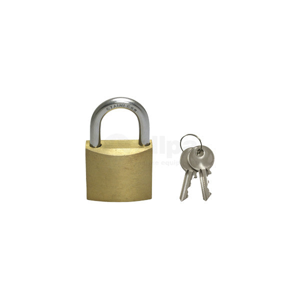 Allpa brass padlock with stainless steel bracket - 078895