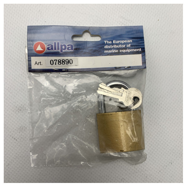 Allpa brass padlock with stainless steel bracket - 078895