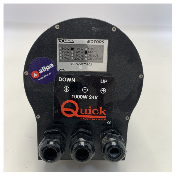 Quick 24V | 1000W Electric Windlass | Capstan Motor - FVSSM1024000A00