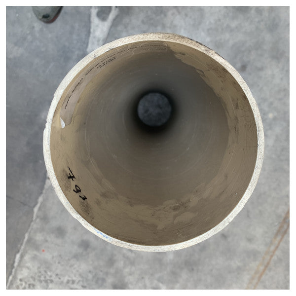 Engbo GRP bovpropellertunnel hvid D132 x L1000 mm - 085793