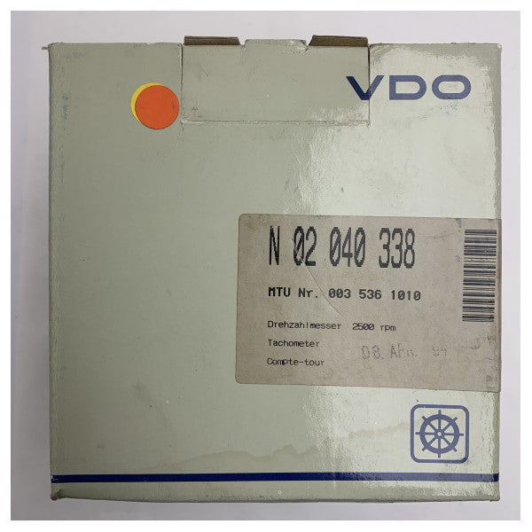 Tacómetro de motor VDO N02040338 con contador de horas 3000 RPM