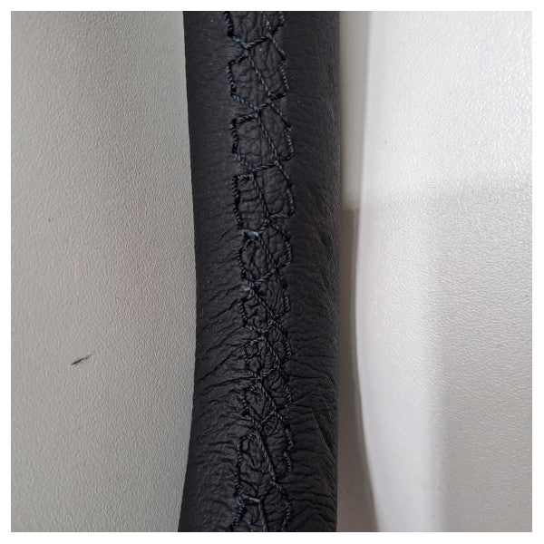 Barandilla de acero inoxidable revestida de cuero de 30 cm