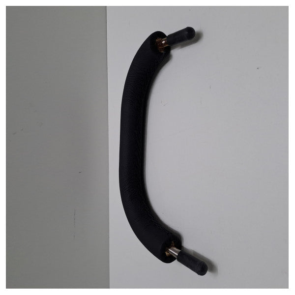 Barandilla de acero inoxidable revestida de cuero de 30 cm