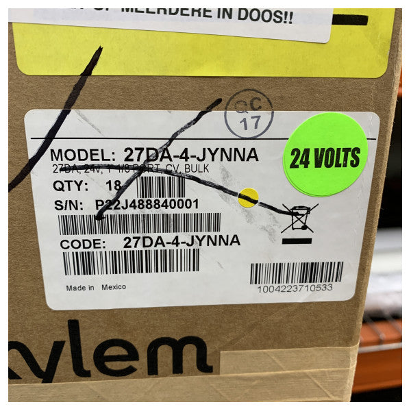 Regel 1100 GPH Bilgepumpe 24V - Nedsænkbar pumpe til båd og yacht - 27DA-4-JYNNA 