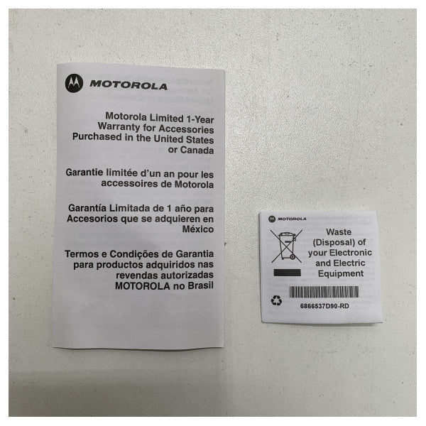 Motorola HKLN4606 käsimikrofoni musta