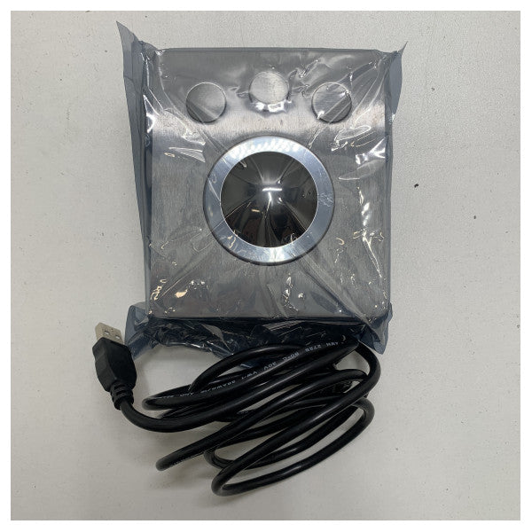 NSI PS2 | USB 50mm panel mount IP68 vandal proof trackball - TSA50F8-FRB