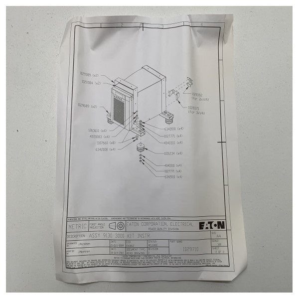 Eaton 9130 3 KVA Installation Kit - 1029427