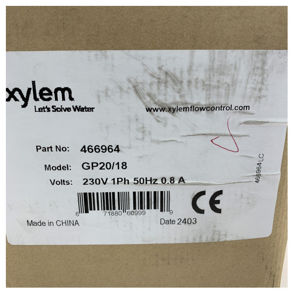 Flojet GP20/18 Višenamjenska centrifugalna pumpa 18L/min - 230V - 466964 