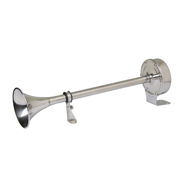 Marinco Trumpet Electric Air Horn 12V Stainless Steel - 10028XLP