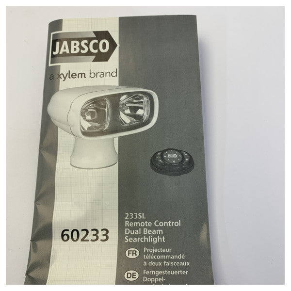 Jabsco 233SL Søkelys Fjernkontrollpanel Svart - 63233-1224 