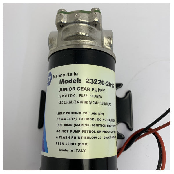Jabsco Junior Gear Puppy 12V Elektrische Kraftstoffübertragungs-pumpe - 23220-2012 