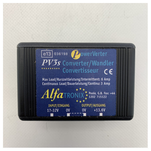 Alfatronix PV3S DC-DC Converter 24 to 12V | 3a