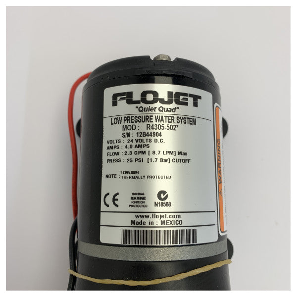 Flojet 24V pumpa za svježu vodu 8.7 LPM - 25 Psi - Autoklav - R4305502A 