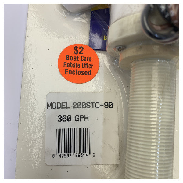 Rule 360 ??GPH Dalgıç Pompa 12V - 90 Derece Çıkış - Deniz Sintine Pompası 