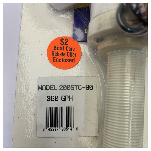 Rule 360 ??GPH Dalgıç Pompa 12V - 90 Derece Çıkış - Deniz Sintine Pompası 