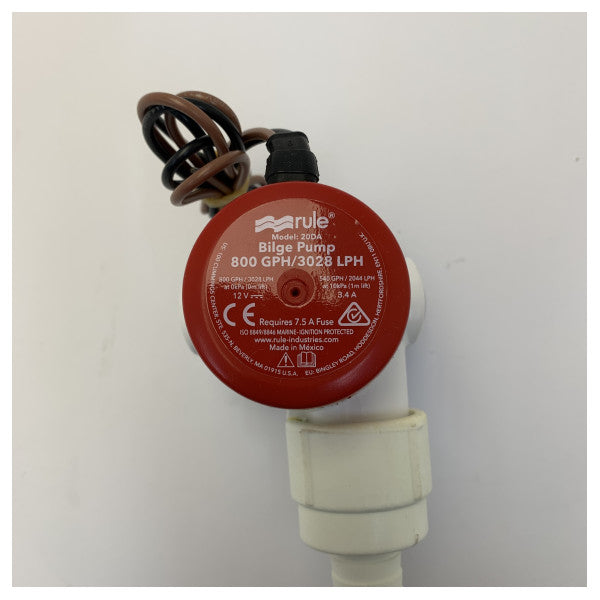 Rule 800 GPH/3024LPM Sintine Pompası 12V - Model 20DA - Tekne İçin Dalgıç Pompa 