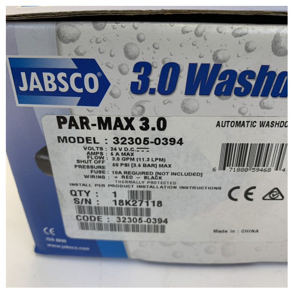 Jabsco PAR-Max 3.0 GPM pumpa za pranje 24V 32305-0394 