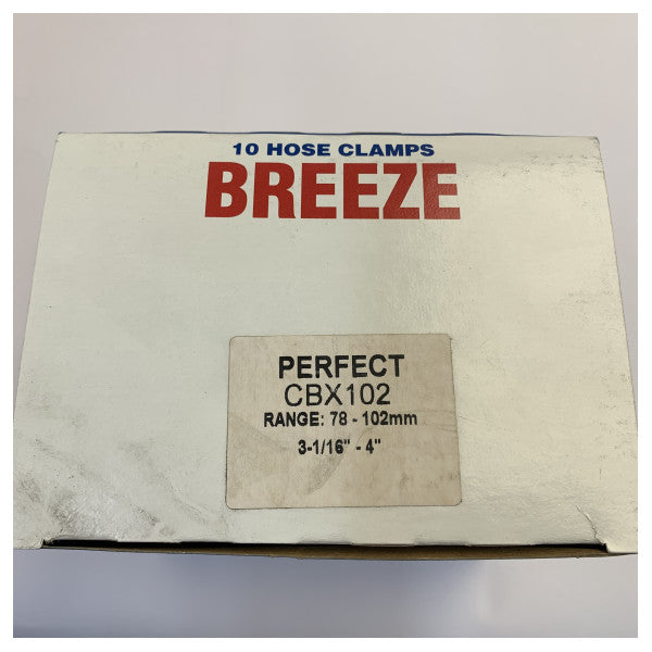 PERFECT W4 Slangeklemme Rustfritt Stål 316 - 78-102mm - Marinekvalitet 