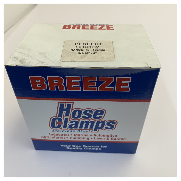 PERFECT W4 Slangeklemme Rustfritt Stål 316 - 78-102mm - Marinekvalitet 