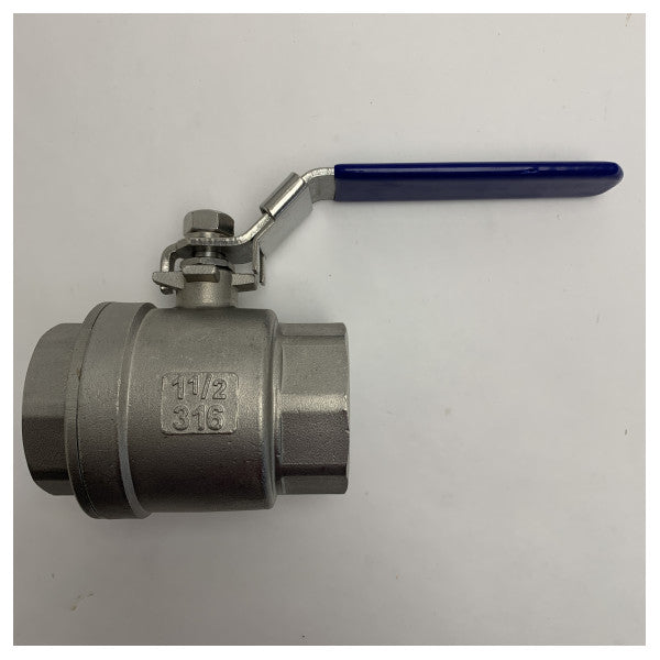 Кульовий кран з нержавіючої сталі 316, 1 1/2 дюйма, 1000WOG 