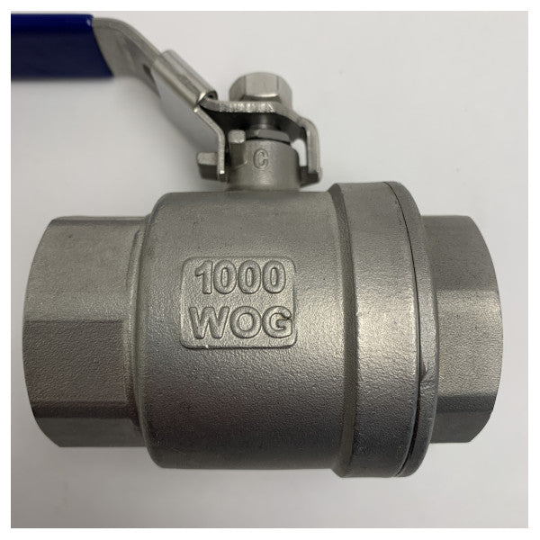 Кульовий кран з нержавіючої сталі 316, 1 1/2 дюйма, 1000WOG 